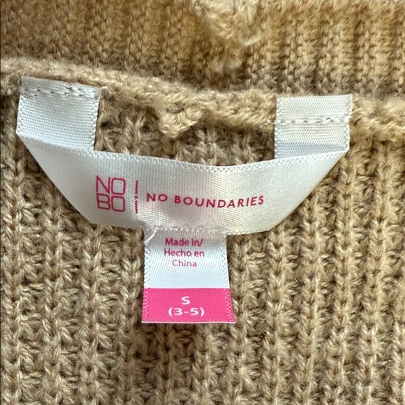 No Boundaries Women's Beige Knit Cardigan π― - Picture 2 of 12